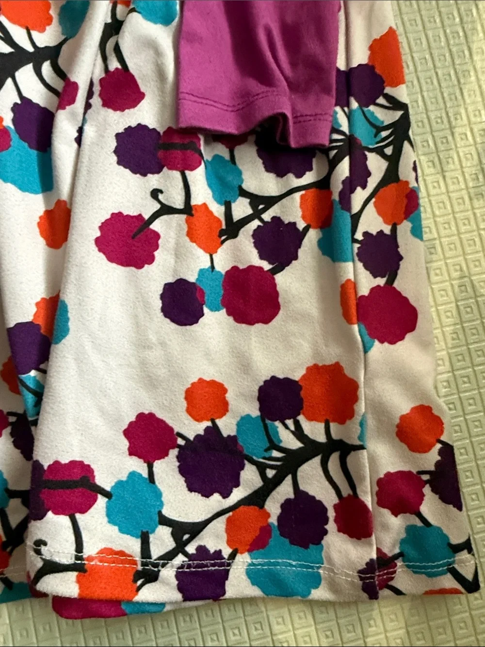 Penelope Plumm Girls' Purple Floral Long-Sleeve Dress. Size 5